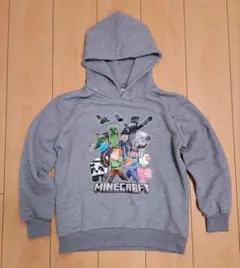 Minecraft フード付きパーカー グレー 150cm以上
