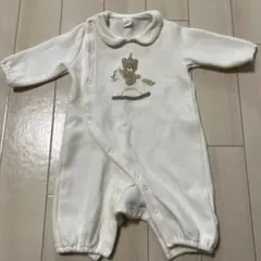 cottoli 白色 熊刺繡連身衣