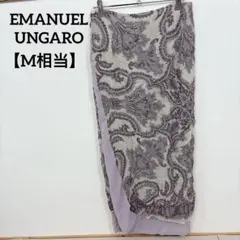 EMANUEL UNGARO【M相当】ペイズリー柄タイトスカート エレガント