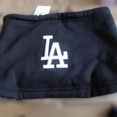 LAロゴ ネックウォーマー 黒