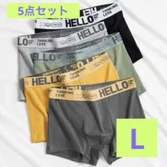 メンズ ボクサーパンツ 5枚セット インナー 下着　L