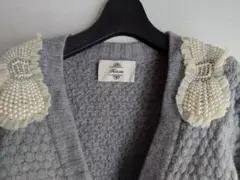 Kaon◆パール付ニットカーディガン