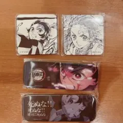 鬼滅の刃 ダイニングヒロマ スクエア缶バッジ 3点セット 炭治郎 禰豆子