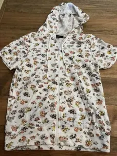 花柄　パーカー　半袖　夏用　プール