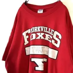 ジャージーズ FOXES YORKVILLE Tシャツ XL レッド赤 古着
