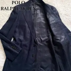 極美品✨ポロ ラルフローレン　テーラードジャケット リネン100% 麻 ネイビー