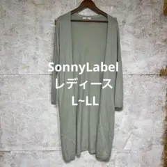 【 6317番】SonnyLabel グレー 長袖カーディガン　薄手　 L~LLのサムネイル