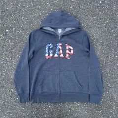 OLD GAP full zip up 刺繍 y2k hoodie
