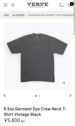 定価5,800円 Verve coffee Tシャツ 半袖 XL ブラック
