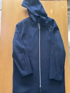 BANANA REPUBLIC フード付きロングコート　ネイビー【美品】