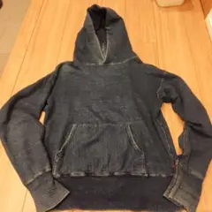 45rpm　インディゴ　スウェット　パーカー　フェード