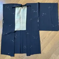 未着用黒地 金銀模様 羽織着物