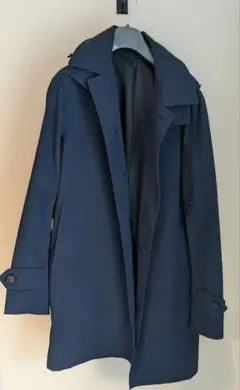 JOURNAL STANDARD ネイビー フーデッド トレンチコート