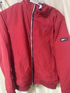 TOMMY JEANS レッド ナイロンジャケット S