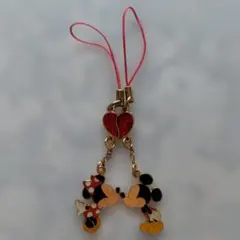 ディズニー　ペアストラップ　ミッキー　ミニー