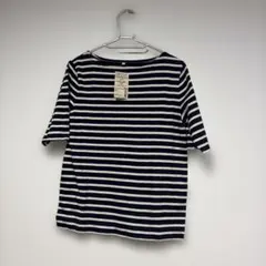 【新品タグ付き】無印良品　ボートネック半袖Tシャツ　ボーダー　Mサイズ