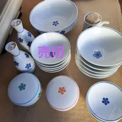 白山陶器 梅紋 21点のサムネイル