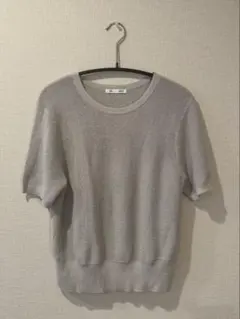 GU グレー 半袖ニット XS