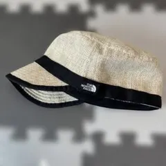 THE NORTH FACE 麦わら風キャップ ベージュ　KMサイズ