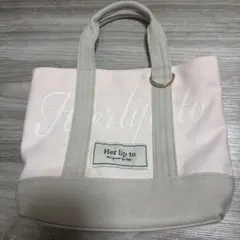 herlipto HLT canvas mini tote pink トート - メルカリ