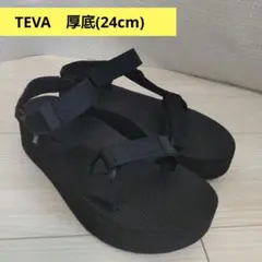 상태좋음 Teva 厚底サンダル ブラック