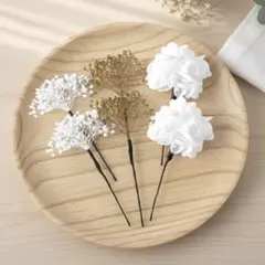 ドライフラワー 可愛い 髪飾り ヘッドパーツ 成人式 結婚式 袴 前撮り卒業式