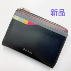 【新品】ポールスミス L字ファスナーコインケース コンパクト小銭入れ 黒
