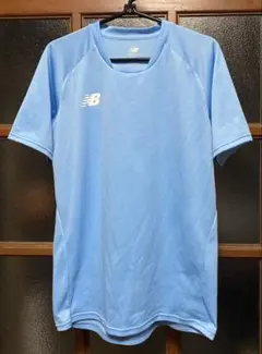 New Balance テニスTシャツ ライトブルー メンズMのサムネイル