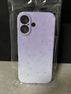 新品iPhone17 ラベンダーグラデーション ソフトケース 指紋防止 パープル