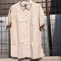 Columbia 半袖チェックシャツ ベージュ系のサムネイル
