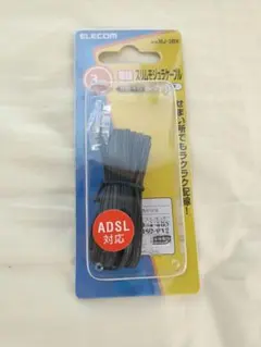 ELECOM スリムモジュラケーブル MJ-38K 3m
