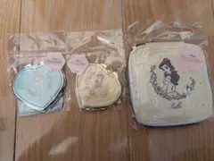 Disney　Princessミラー2種、携帯ジュエリーケース1種