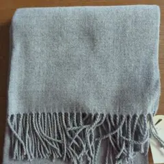 大判ストール グレー アクリル100%