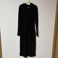 SHEIN ブラック フード付きワンピース XS