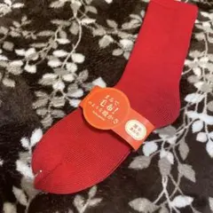 チュチュアンナ　赤 リブ編みソックス