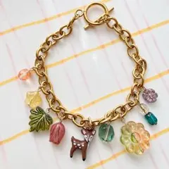 キャンディチャームブレスレット チェコビーズ ハンドメイド - メルカリ