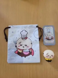 ココス　ちいかわ　ソフビ　スライドケース　巾着　ラッコ