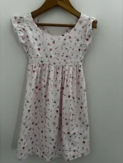 英国 花柄ノースリーブワンピース 98cm