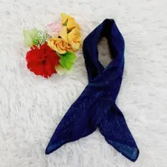 美品△45RPM 45R バンダナ インディゴ 藍色 小花柄 - メルカリ
