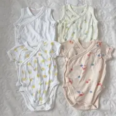 ユニクロ　ボディスーツ　4枚セット　60サイズ