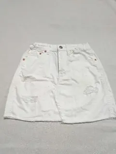 SALE ¥2000→¥1600 GAP デニム ミニスカート ホワイト 10のサムネイル