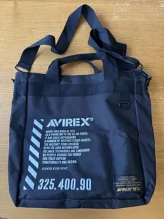 AVIREX アヴィレックス 2WAYトート ショルダーバッグ ロゴ ミリタリー