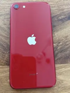 美品　Apple iPhone SE (第3世代) レッド 本体 ケース付き