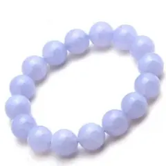 100%天然石保証☆ブルーレースアゲートパワーストーンブレスレット꙳★*゜