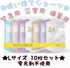使い捨てショーツ Lサイズ 緊急用 災害用 備蓄用 10枚セット