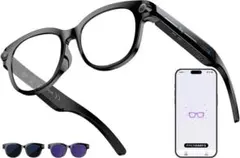 AI Smart Glasses カメラ搭載 Bluetooth通話 1050 - メルカリ