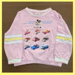 ディズニーDisney　トミカ　ミニーマウス トレーナー ピンク 120cm