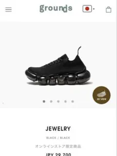 grounds グラウンズ　jewelry 23.5 ブラック　EU37のサムネイル