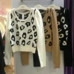 ベージュ ヒョウ柄 ムルーア