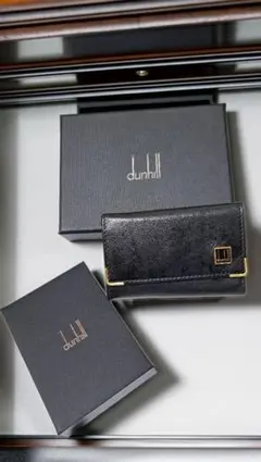 dunhill ダンヒル 6連キーケース ブラック ゴールド金具 箱付き